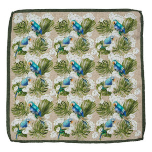 ARAGRID Khaki pocket square