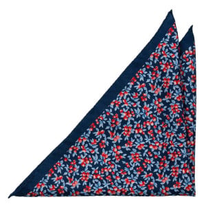 BACCARINO Navy blue pocket square
