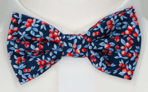 BACCARINO Navy blue bow tie