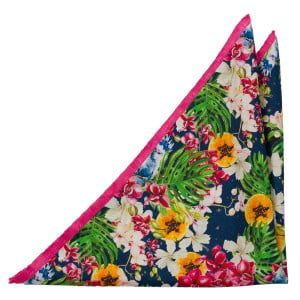 KAKADUEL Pink pocket square