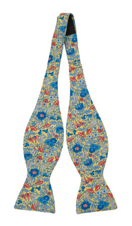 PRIMAVERATO Yellow self-tie bow tie