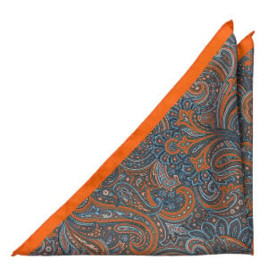 PRINCIPESCO Orange pocket square