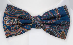 ALLOVERTHEPLACE DARK BLUE pre-tied bow tie