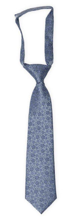 AUGURI Dusty blue boy's tie small pre-tied
