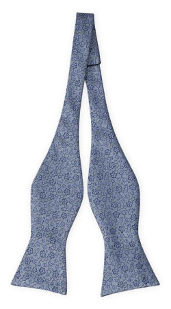 AUGURI DUSTY BLUE self-tie bow tie