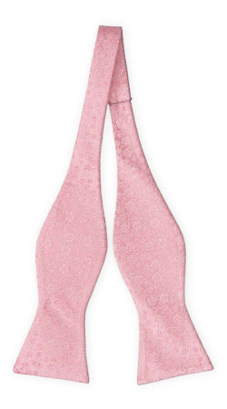 AUGURI PALE PINK self-tie bow tie
