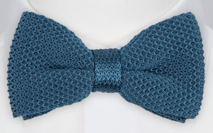 BACKLOOP BLUE STEEL pre-tied bow tie
