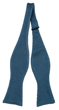 BACKLOOP BLUE STEEL self-tie bow tie