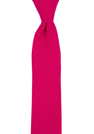 BASKETVEIL HOT PINK skinny tie