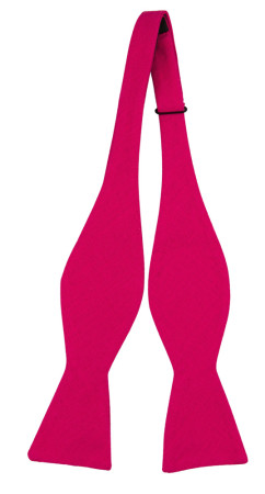 BASKETVEIL HOT PINK self-tie bow tie