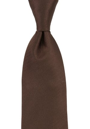 BIRDSEYE BROWN tie