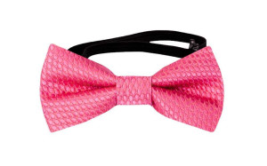 BIRDSEYE HOT PINK baby bow tie