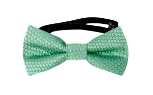 BIRDSEYE SEAFOAM TURQUOISE baby bow tie