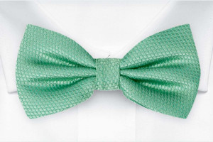 BIRDSEYE SEAFOAM TURQUOISE boy's bow tie