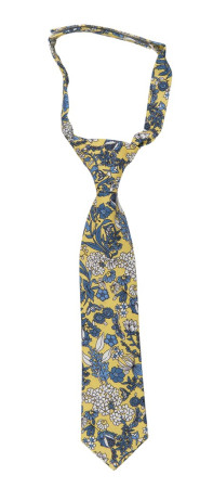 BLUEBREW Yellow boy's tie small pre-tied
