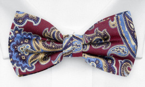 BOFFOLA DARK RED boy's bow tie