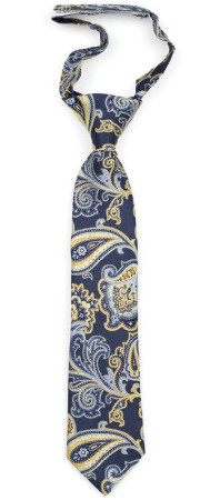 BOFFOLA Navy boy's tie small pre-tied