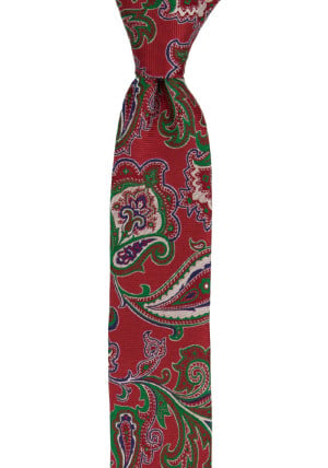 BOFFOLA Red boy's tie medium