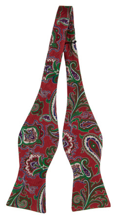 BOFFOLA Red self-tie bow tie