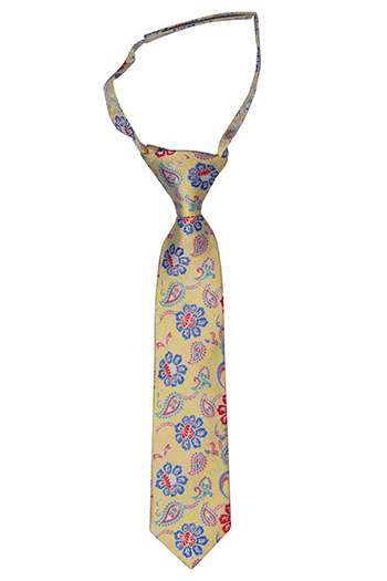 BOTANIFTY Yellow boys tie small pre-tied