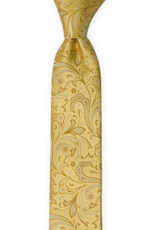 BRIDALLY Golden yellow boy's tie medium
