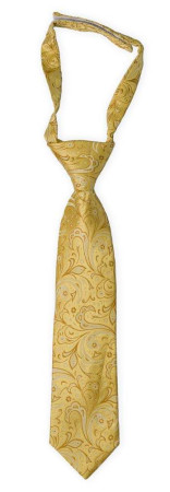 BRIDALLY Golden yellow boy's tie small pre-tied
