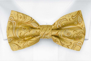 BRIDALLY GOLDEN YELLOW boy's bow tie
