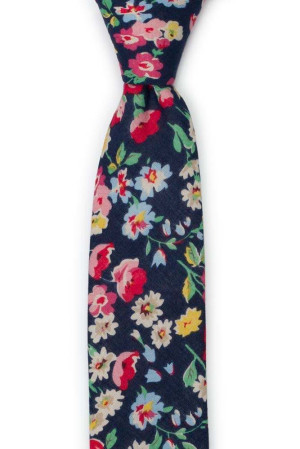 BROMANCER DARK NAVY skinny tie