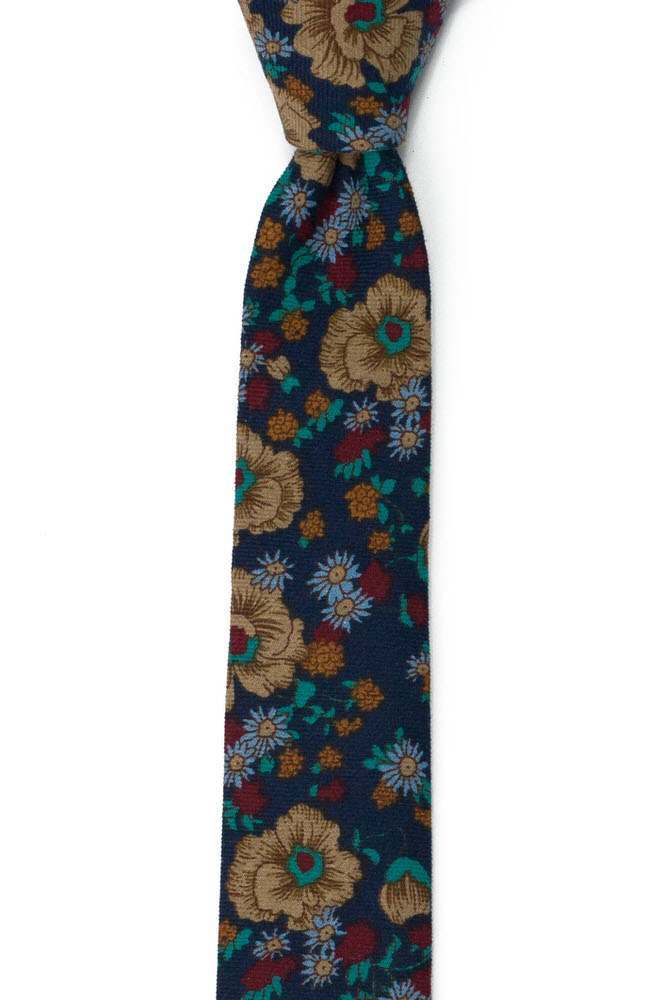 BRONZERING DARK BLUE skinny tie
