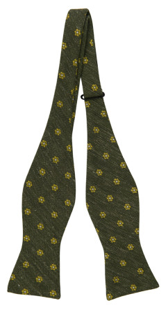 BYMYSIDE OLIVE self-tie bow tie