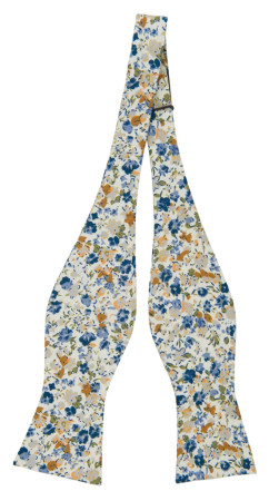 CALLITADY BLUE self-tie bow tie