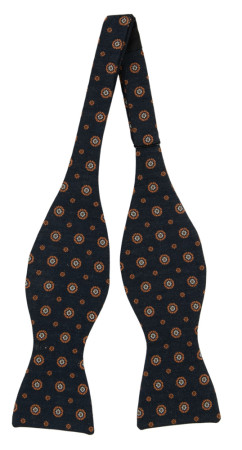 CIRCOLARE ORANGE self-tie bow tie