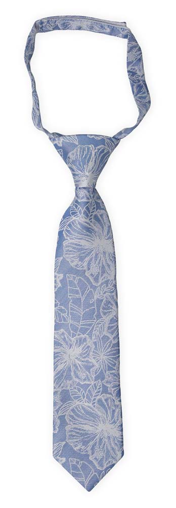 CORSAGE Sky blue boy's tie small pre-tied