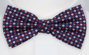 COUNTLESS NAVY pre-tied bow tie