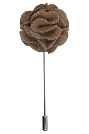Crafty Light Brown lapel pin