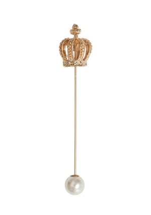 CROWN GOLD lapel pin
