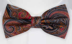 DILUSSO NAVY pre-tied bow tie