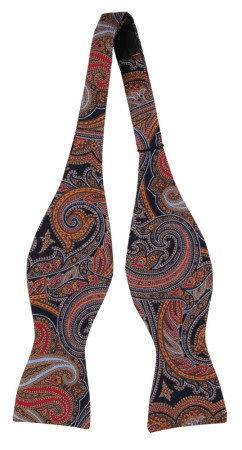 DILUSSO NAVY self-tie bow tie