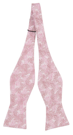 DONOTLEAFME PINK self-tie bow tie