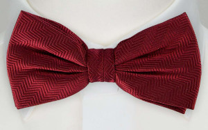 DRUMMEL DARK RED pre-tied bow tie