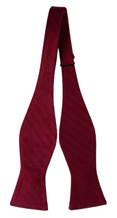 DRUMMEL DARK RED self-tie bow tie