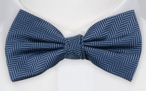 DRUMMEL SLATE BLUE pre-tied bow tie