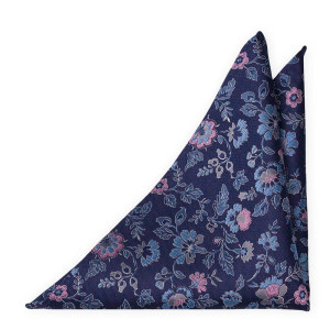 EVECHARMER DARK BLUE pocket square