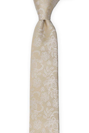 EVERAFTER Champagne gold boy's tie medium