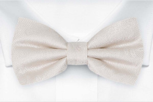 EVERAFTER IVORY pre-tied bow tie