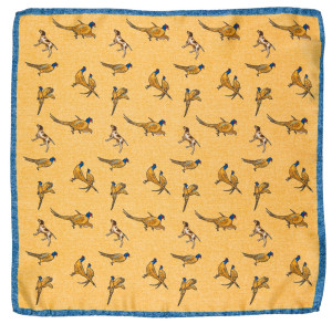 FAGIANO YELLOW pocket square