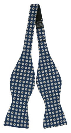 FAVOLOSA BLUE self-tie bow tie