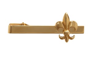 Fleur de lis GOLD tie bar