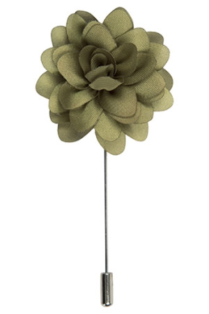 Floret Olive Green lapel pin
