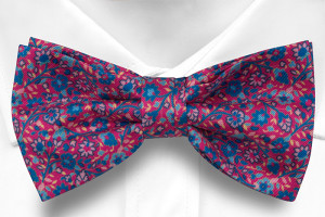 FLORIDO Cerise pre-tied bow tie